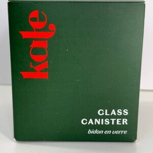 Kate McLeod Glass Canister with Bamboo Lid – Brand New